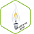 Лампа светодиоднаяя  LED-свеча на ветру-PREMIUM -PREMIUM 5.0Вт 160-260В Е27 3000К 450Лм прозрачная ASD